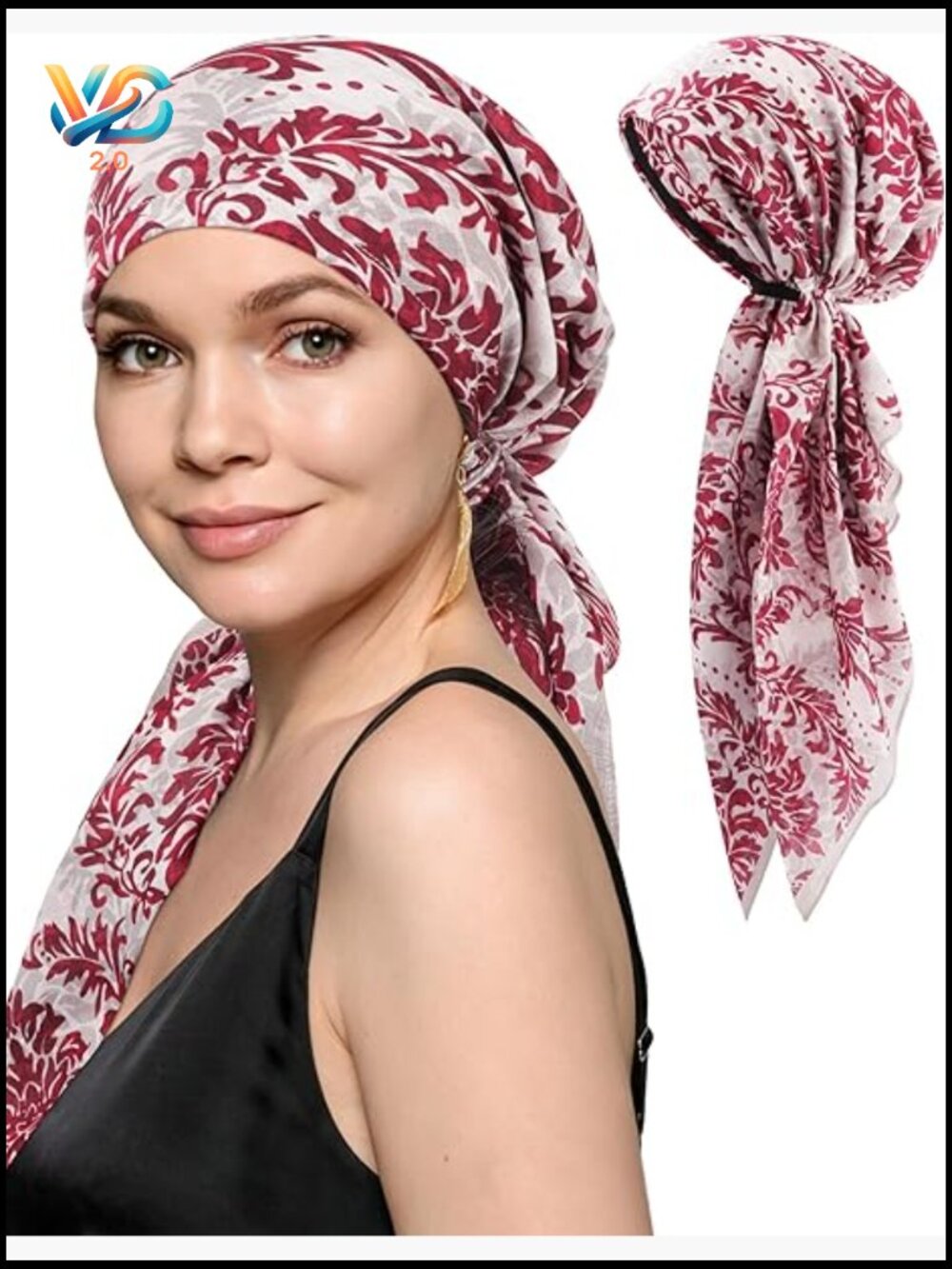 Pretied Head Scarf Wrap Turban Style Chemo Headwear Soft Breathable Comfortable